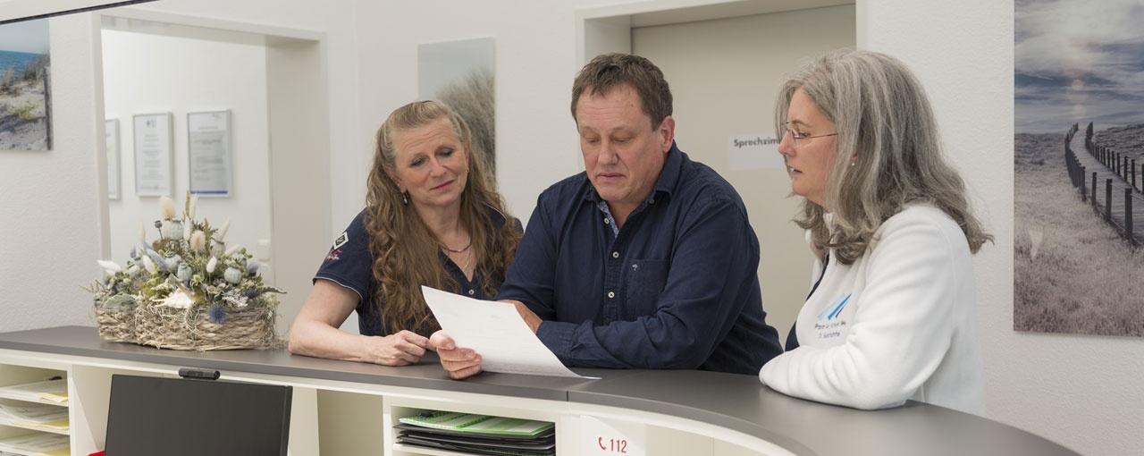 Hausärztliche Gemeinschaftspraxis Am Geraden Weg, Herr Dr. Möller, Frau Dr. Goldhammer und Frau Dr. Hinrichs-Kerth